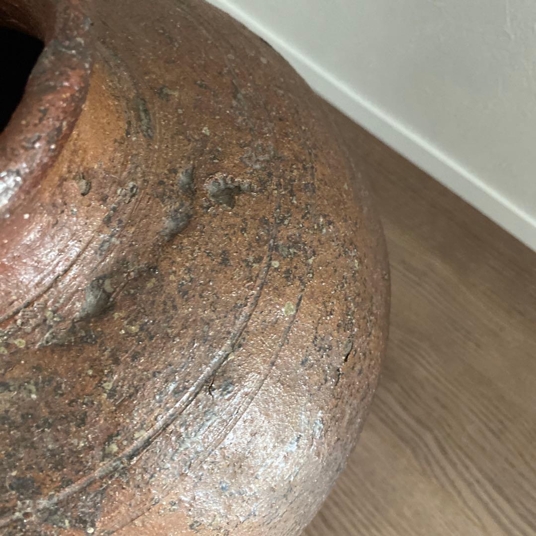 陶器　壺　花入　特大