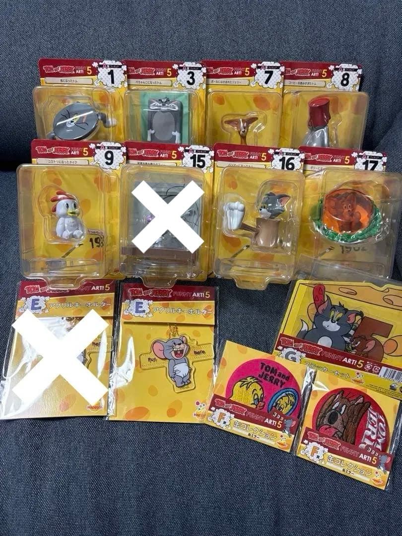 トムとジェリー Happyくじ A賞フィギュア E・ F・G賞 セット売り