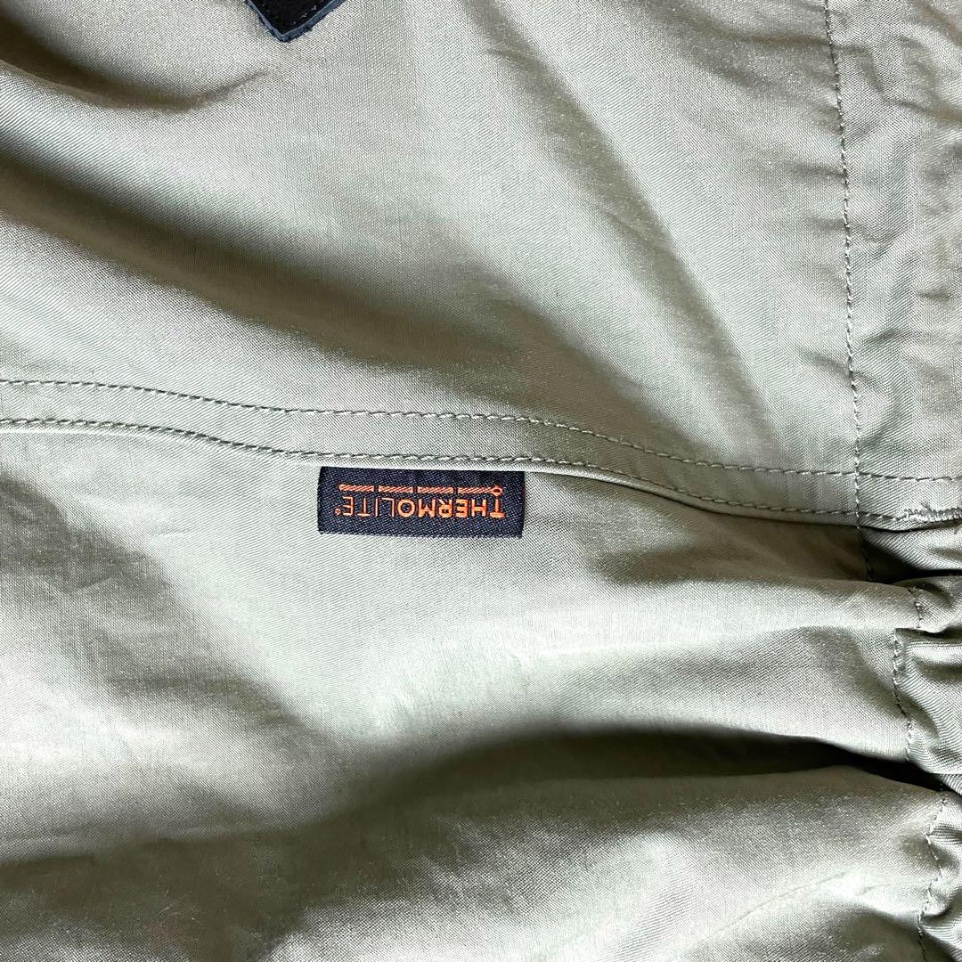 アイバー AIVER ファー付き モッズコート L カーキ オーバーサイズ