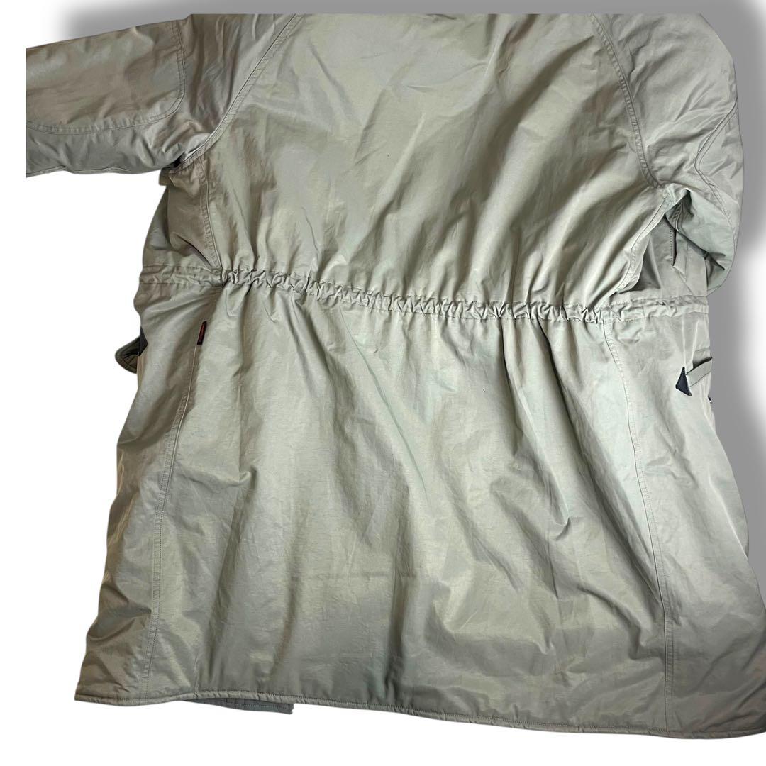 アイバー AIVER ファー付き モッズコート L カーキ オーバーサイズ