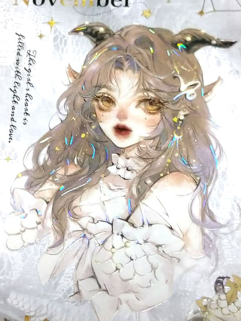 ✩のこり２✩J776＃星宫缪神(贝壳光)切り売り海外人物マステ女の子 　予星社