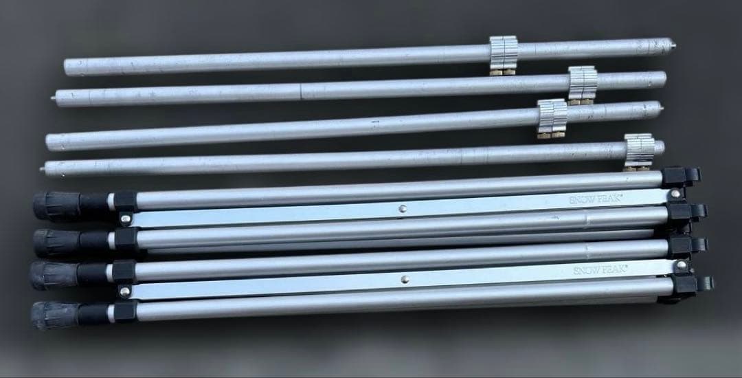 スノーピーク(ヤマコウ期)アジャスタブル フォールディングテーブル ケース付