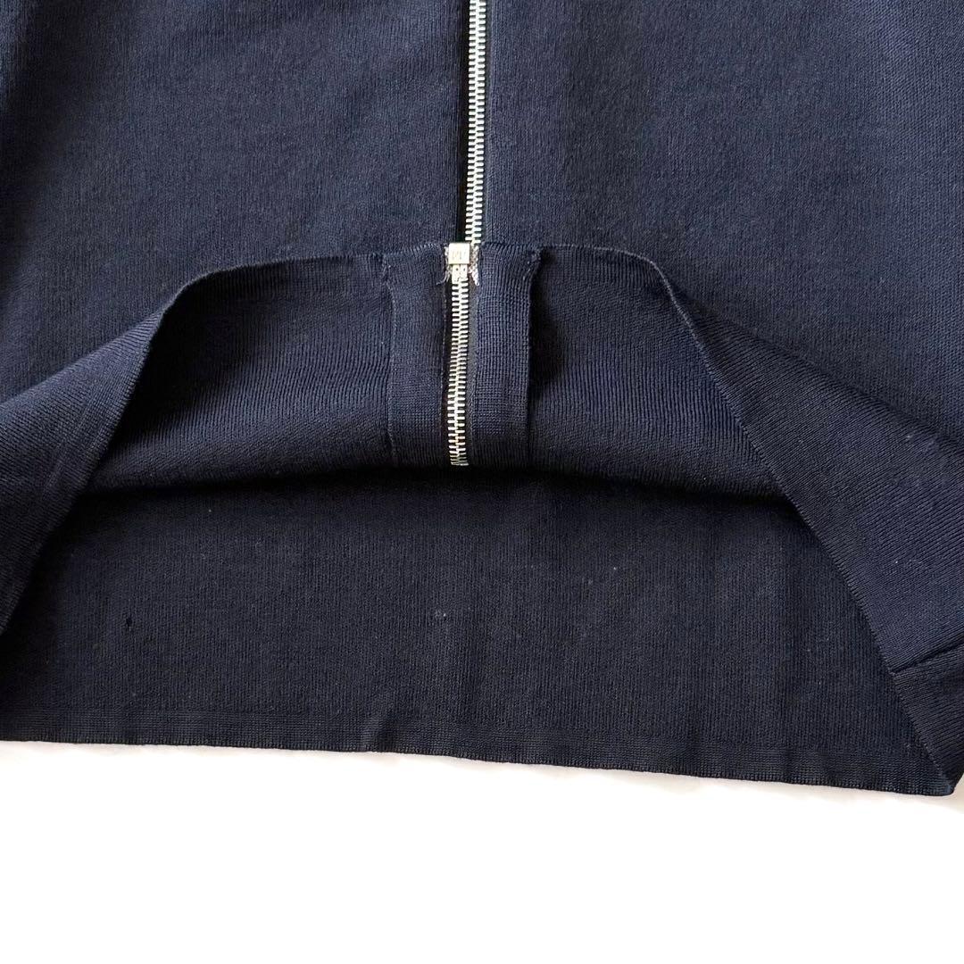 【フランス製】agnes b homme アニエスベー ドライバーズニット 濃紺