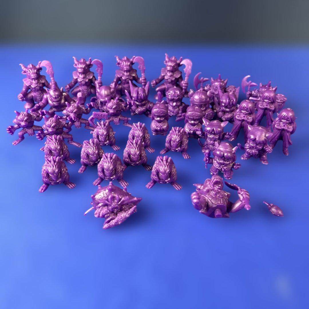 【希少】甲竜伝説ヴィルガスト 消しゴム フィギュア 戦士&モンスター　紫