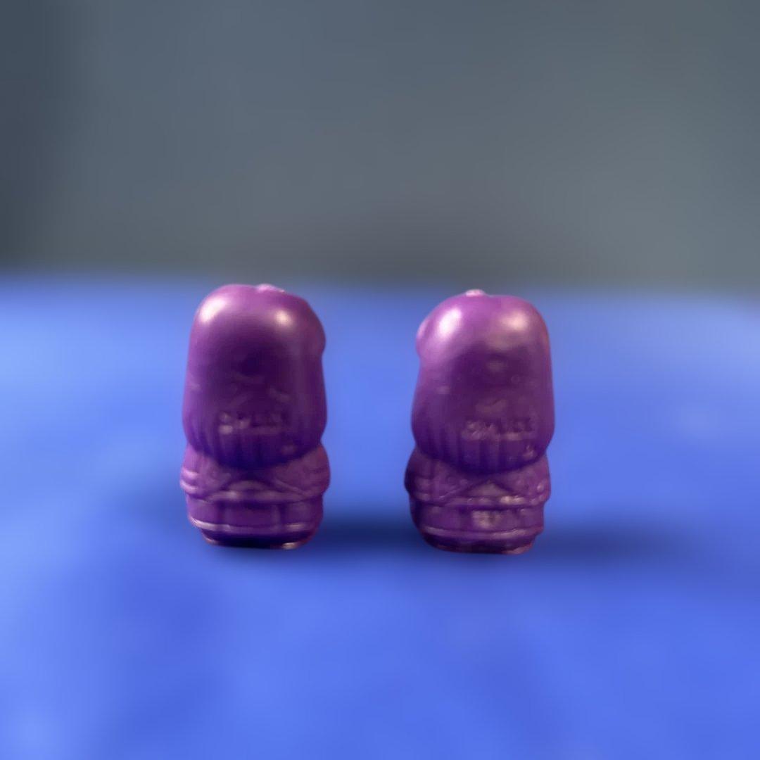 【希少】甲竜伝説ヴィルガスト 消しゴム フィギュア 戦士&モンスター　紫