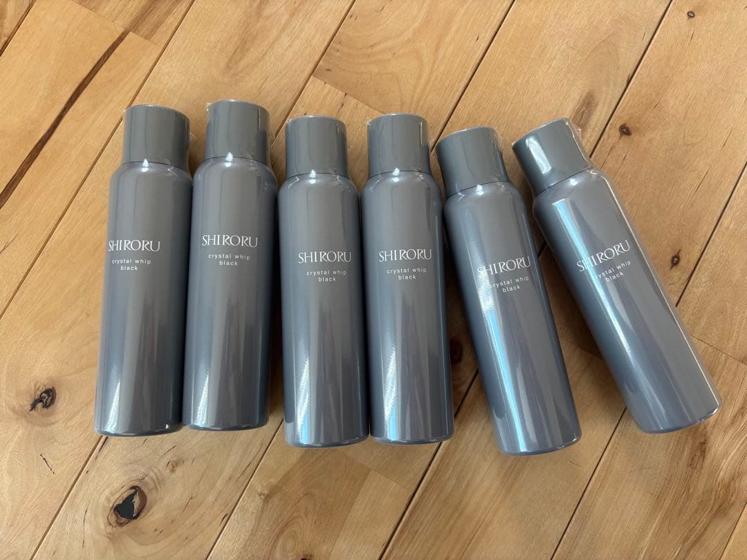 SHIRORU クリスタルホイップ ブラック 6本セット