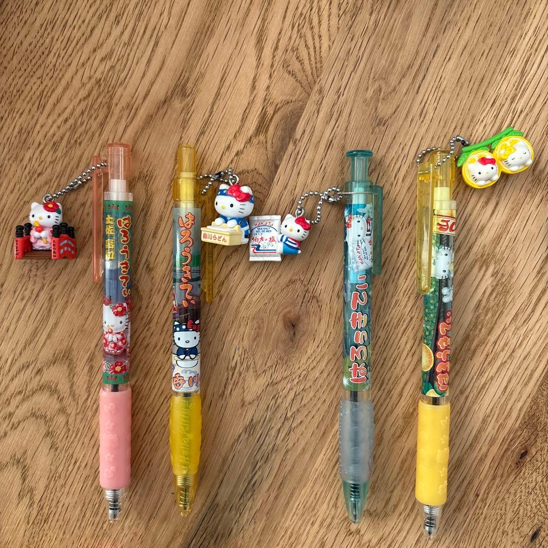 ハローキティ　ご当地ボールペン・シャープペン14本