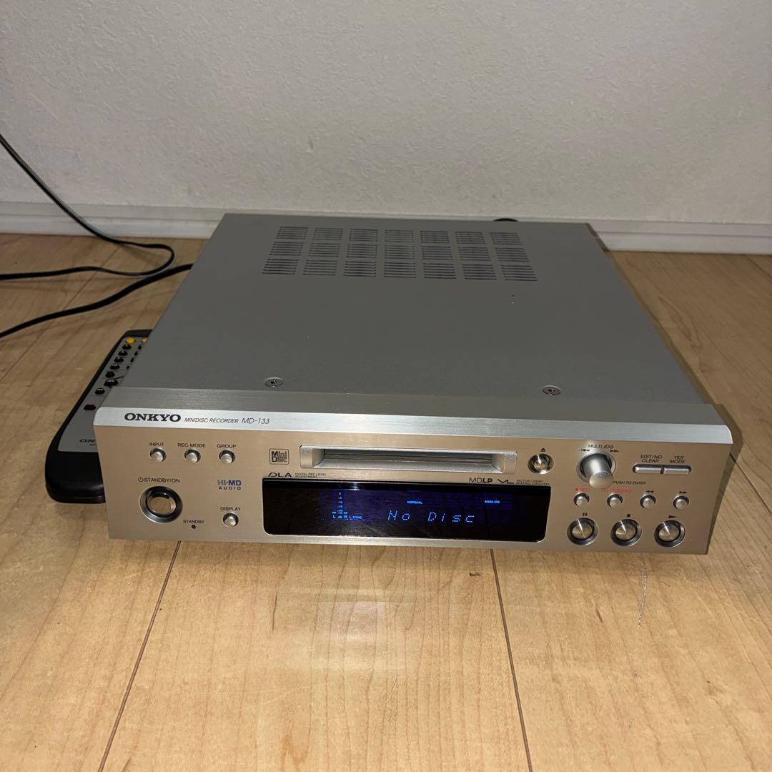 【ジャンク】ONKYO MD-133 MDデッキ ジャンク　通電可能