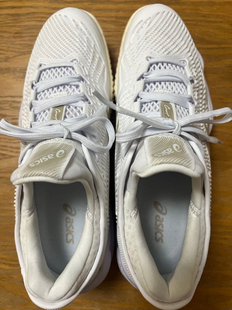 超美品　ASICS COURT FF 3 OC コートFF3 オムニクレー