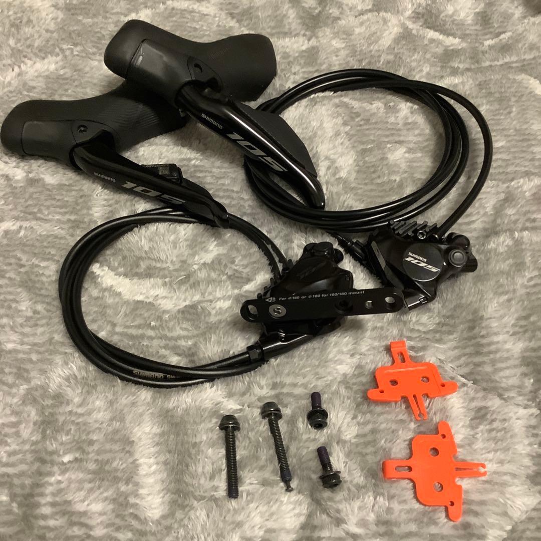 Shimano 105 di2 12速 STI、油圧ブレーキセット