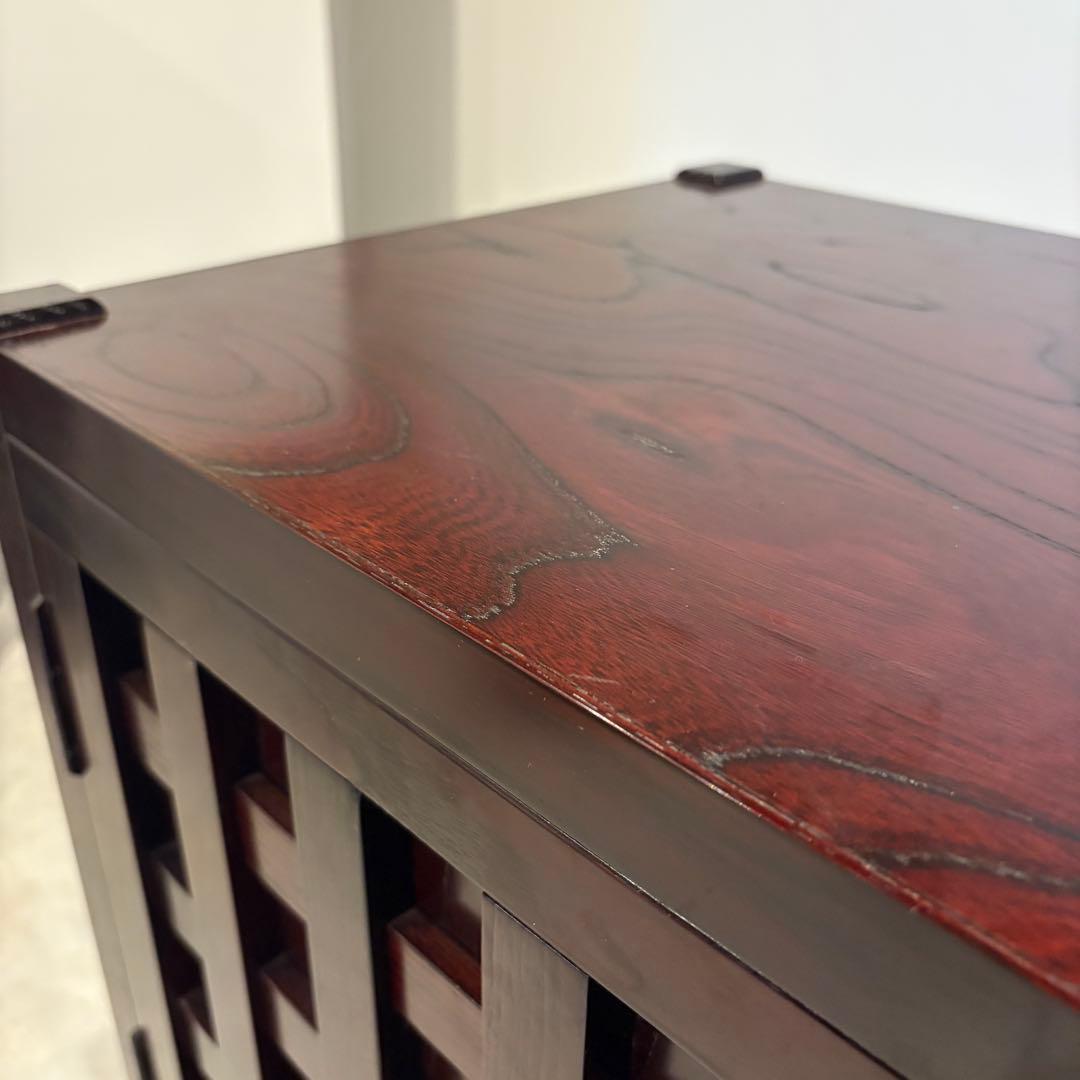 からくり箪笥　民芸家具　収納棚　チェスト　和棚　ローボード