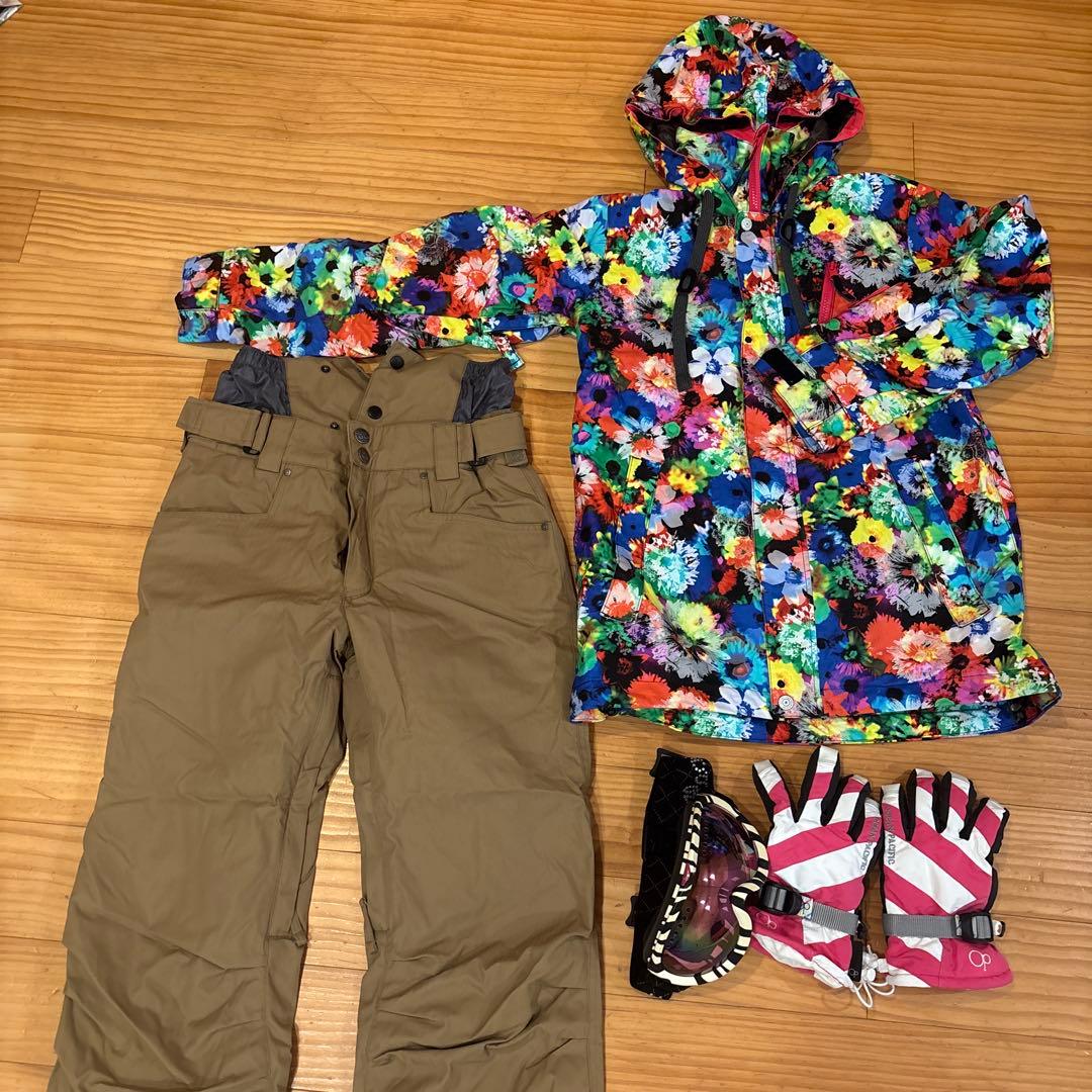 ESTIVO スノーボードウェアセット（ジャケット・パンツ・ゴーグル・手袋）