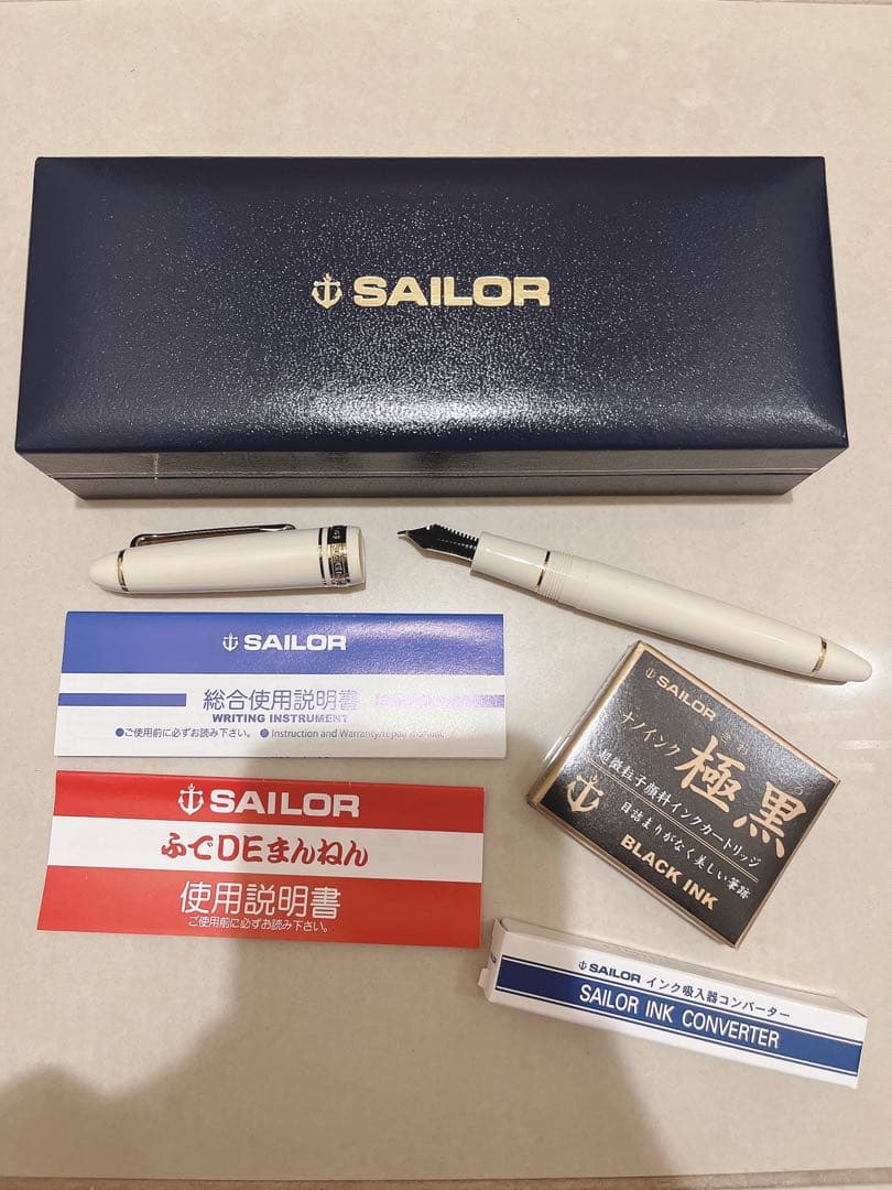 Sailor セーラー 万年筆 長刀ふでdeまんねん　14K