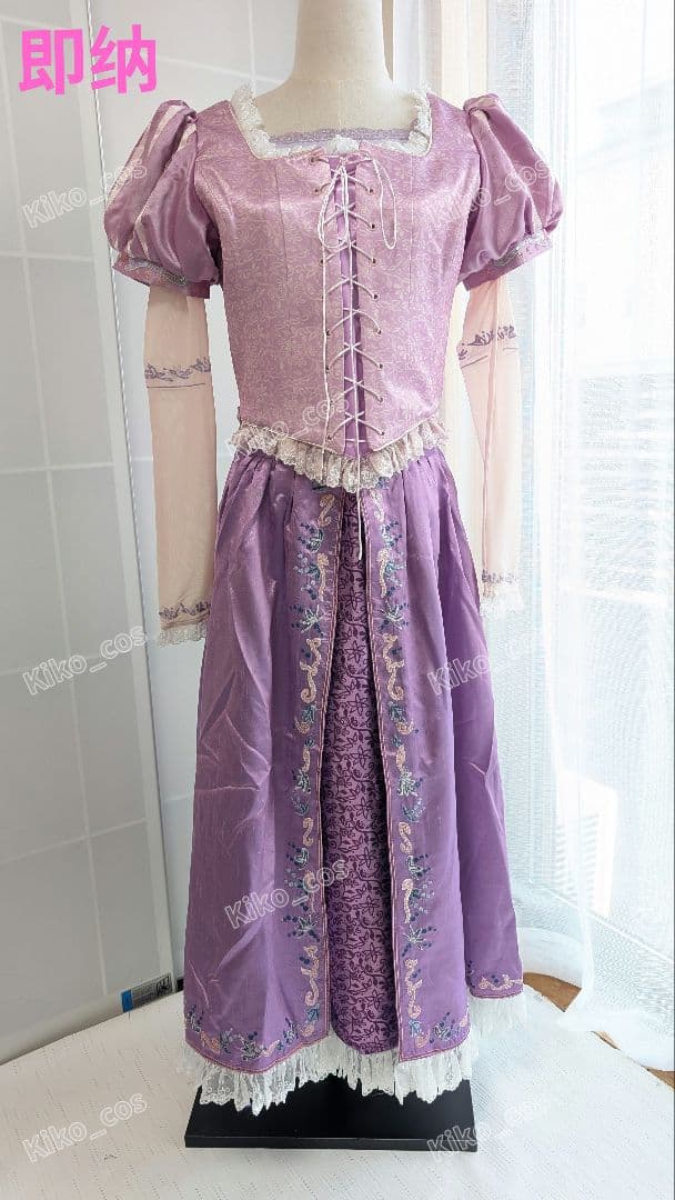 塔の上のラプンツェル　ドレス　レディース　コスプレ　Dハロ