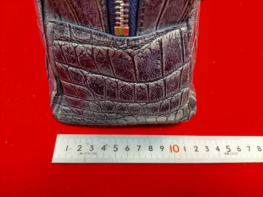 Ma'am ELEGANCE マームエレガンス クロコ ハンドバッグ