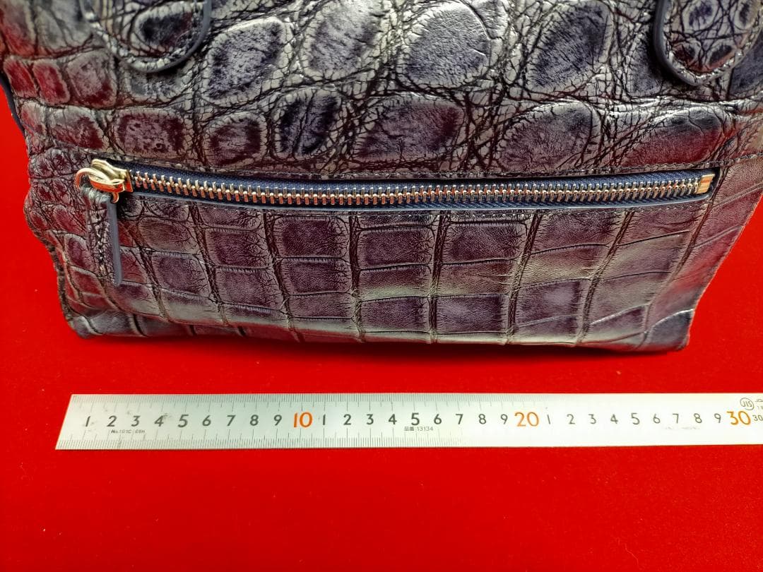 Ma'am ELEGANCE マームエレガンス クロコ ハンドバッグ