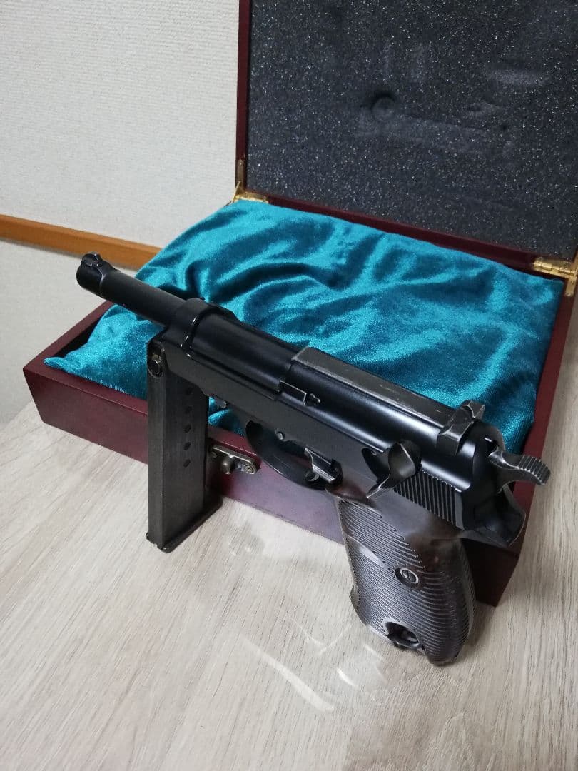 明日終了⭐マルゼン ワルサーP38 ガスブロカスタム⭐銃ケース付