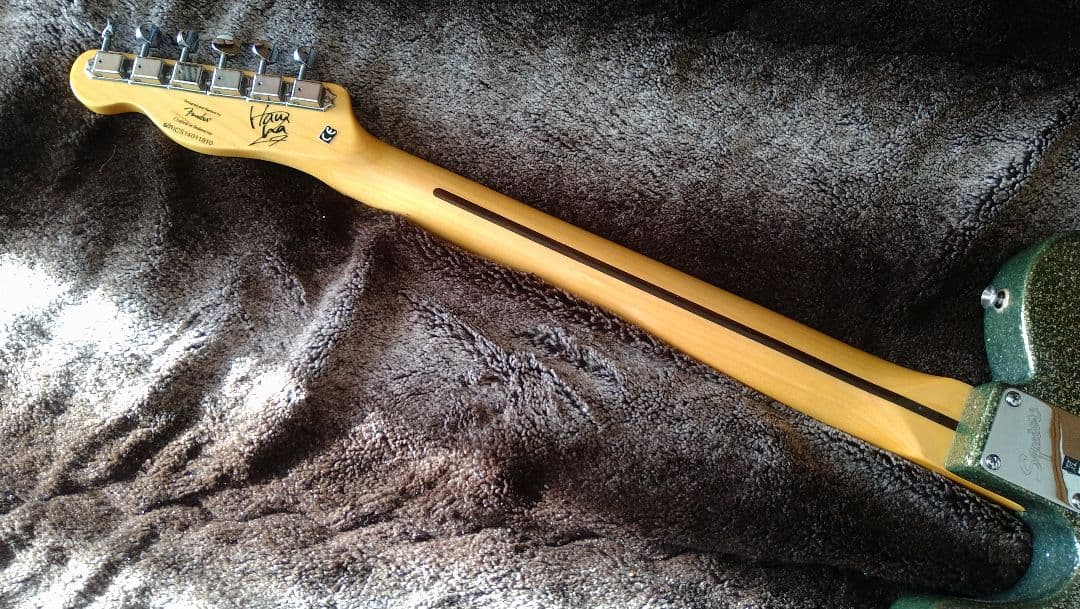 SQUIER　テレキャスター SCANDAL HARUNA スカル柄