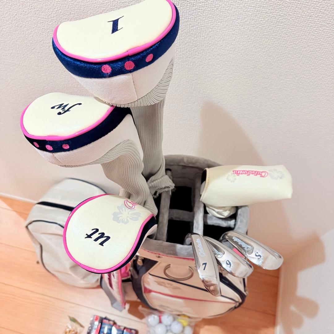 カレドニア レディースゴルフクラブセット CL-460α バッグ付き 7本