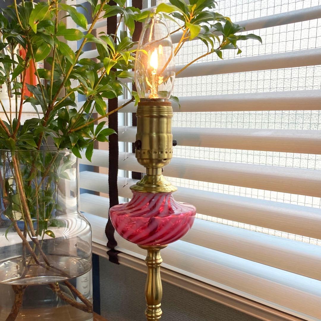 フェントン（ダイヤモンド）1940年　ランプスタンド　オパールセント