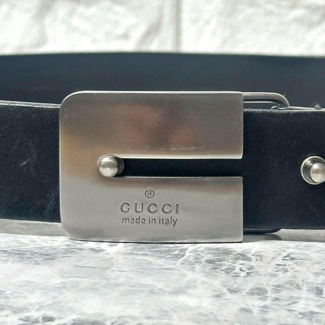 ⭐️OLD GUCCI⭐️GUCCI グッチ正規品 本革プ レートバックルベルト