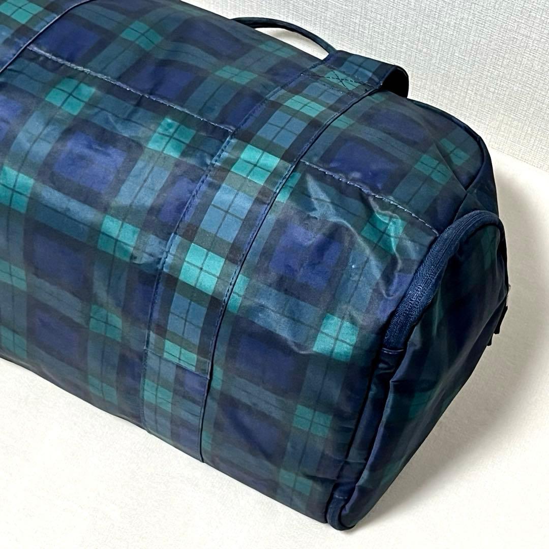 【美品】BEAMS GOLF シューズケース一体型ボストン ブラックウォッチ柄