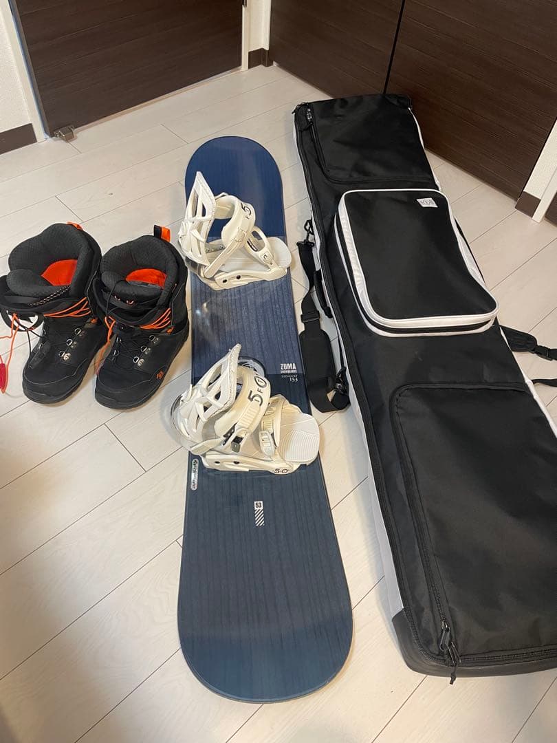 スノーボード　板・靴・バッグ 一式セット