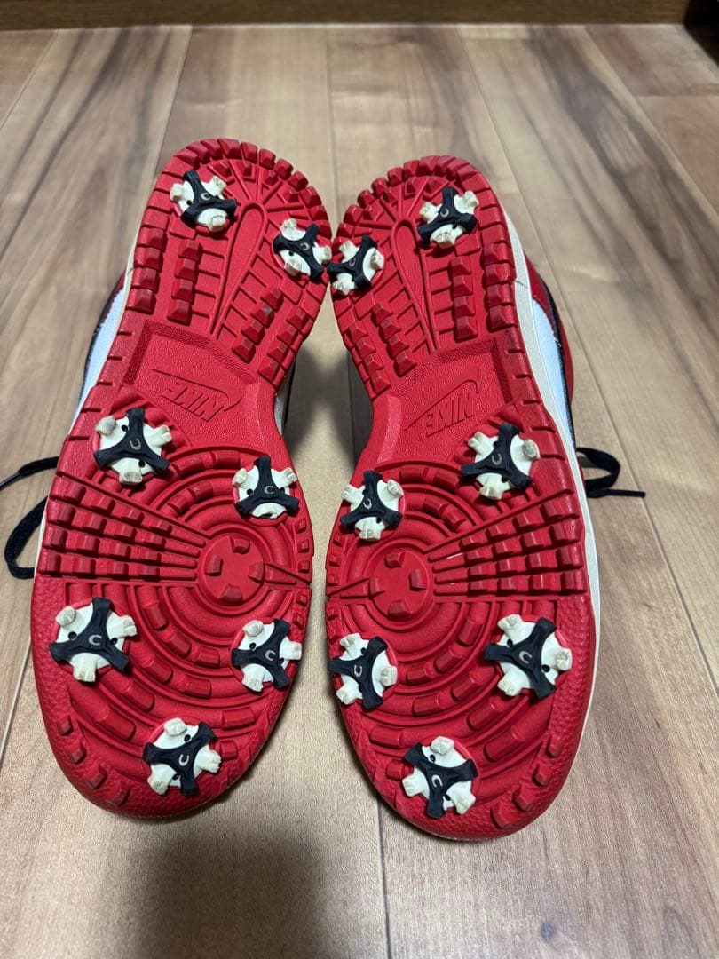 や*】様 【美品】Nike ダンク ゴルフシューズ レッド/ホワイト/ブラック