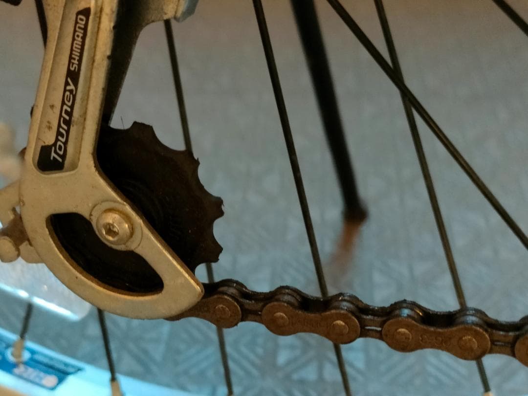 【引取限定/東京都江東区】アサヒ ドライド 外装6段 青 24インチ