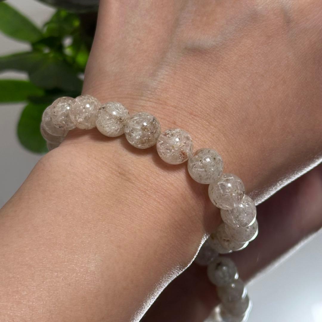 激レア 希少 ガーデン ルチルクォーツ ブレスレット 天然石 金運 財運アップ