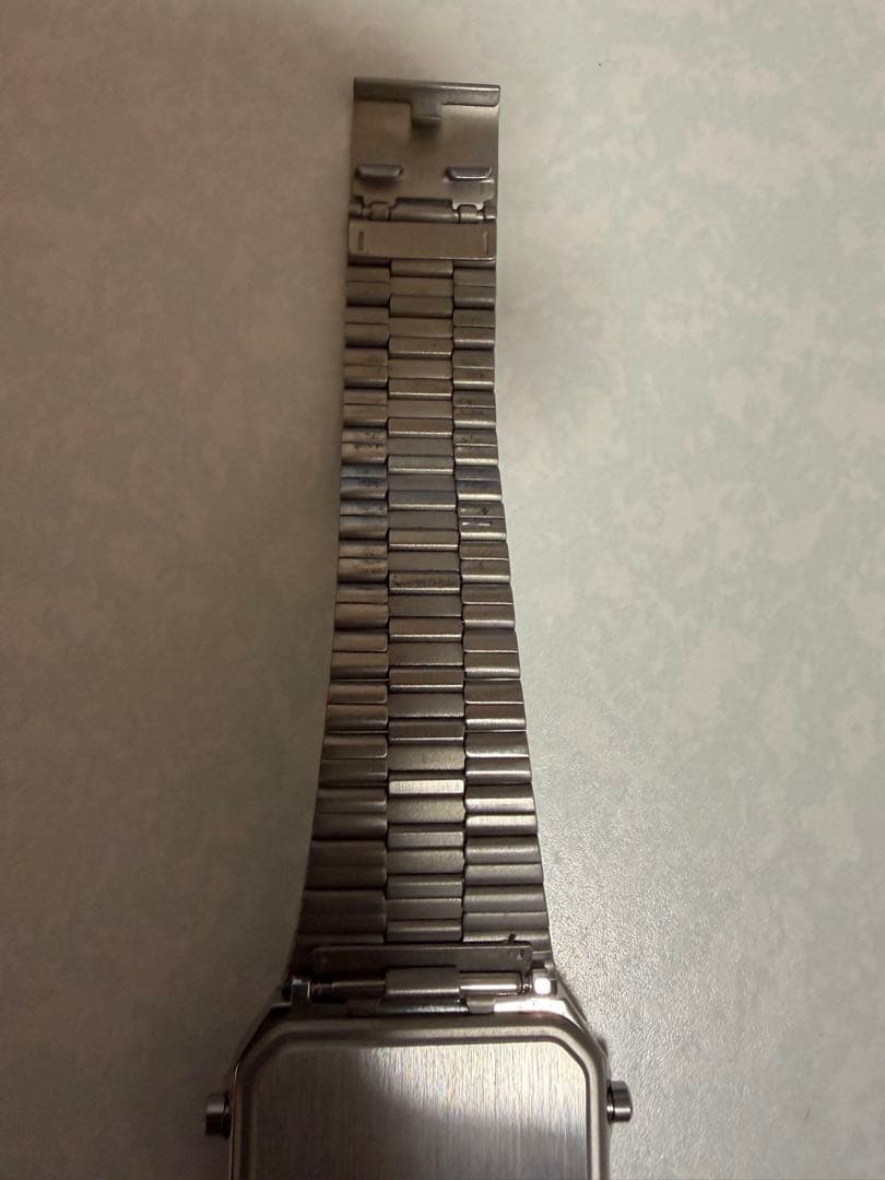 CITIZEN ANA-DIGI TEMP 腕時計シルバー　文字盤ブラック稼働品