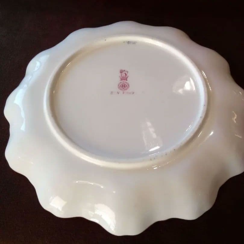 イギリス ロイヤルドルトン キャビネットプレ—ト ペア 1920年代