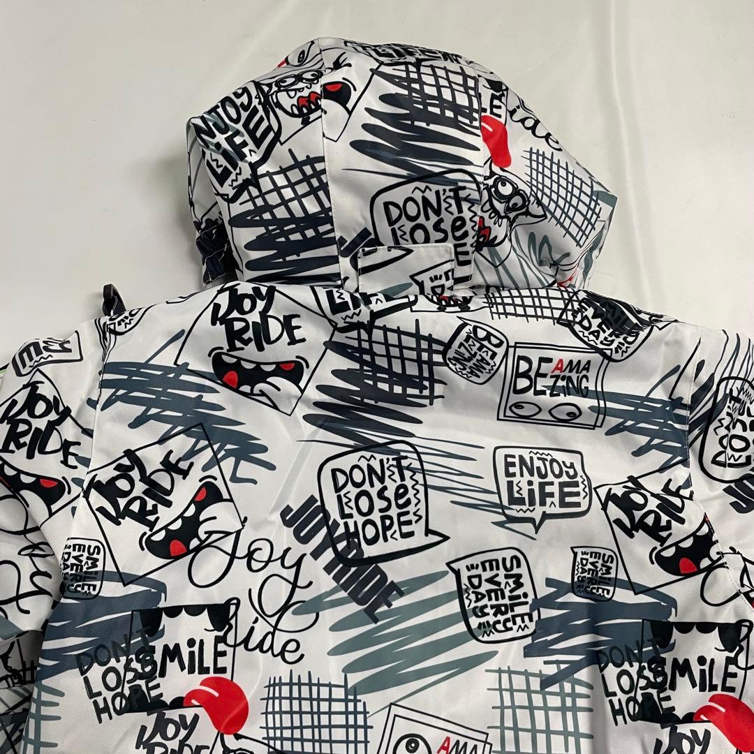 JOY RIDE キッズ スキー スノボ ウェア 140cm 白 黒