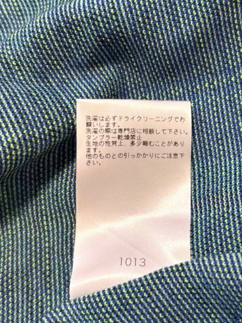 ラッセルノ ブルゾン 2重素材 表ナイロン100% シアー ブルーチェック柄 L