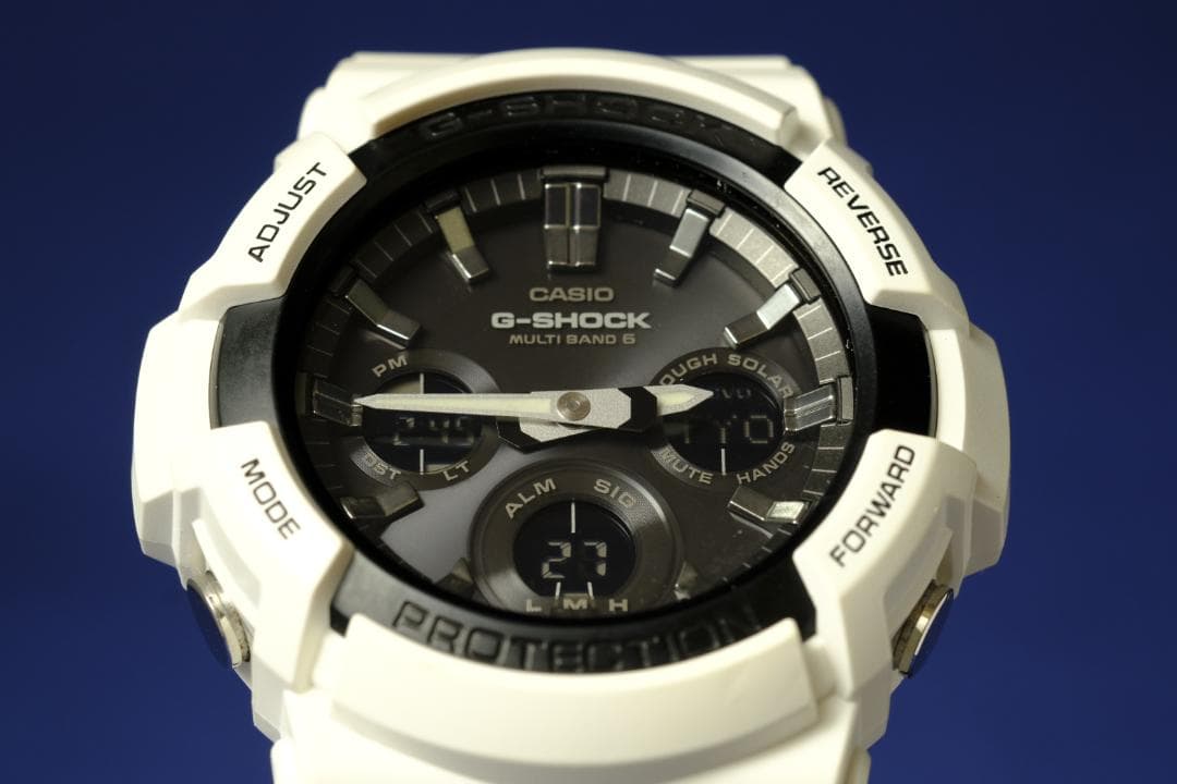 【良品】G-SHOCK GAW-100B 電波ソーラー／ビッグケース (131)