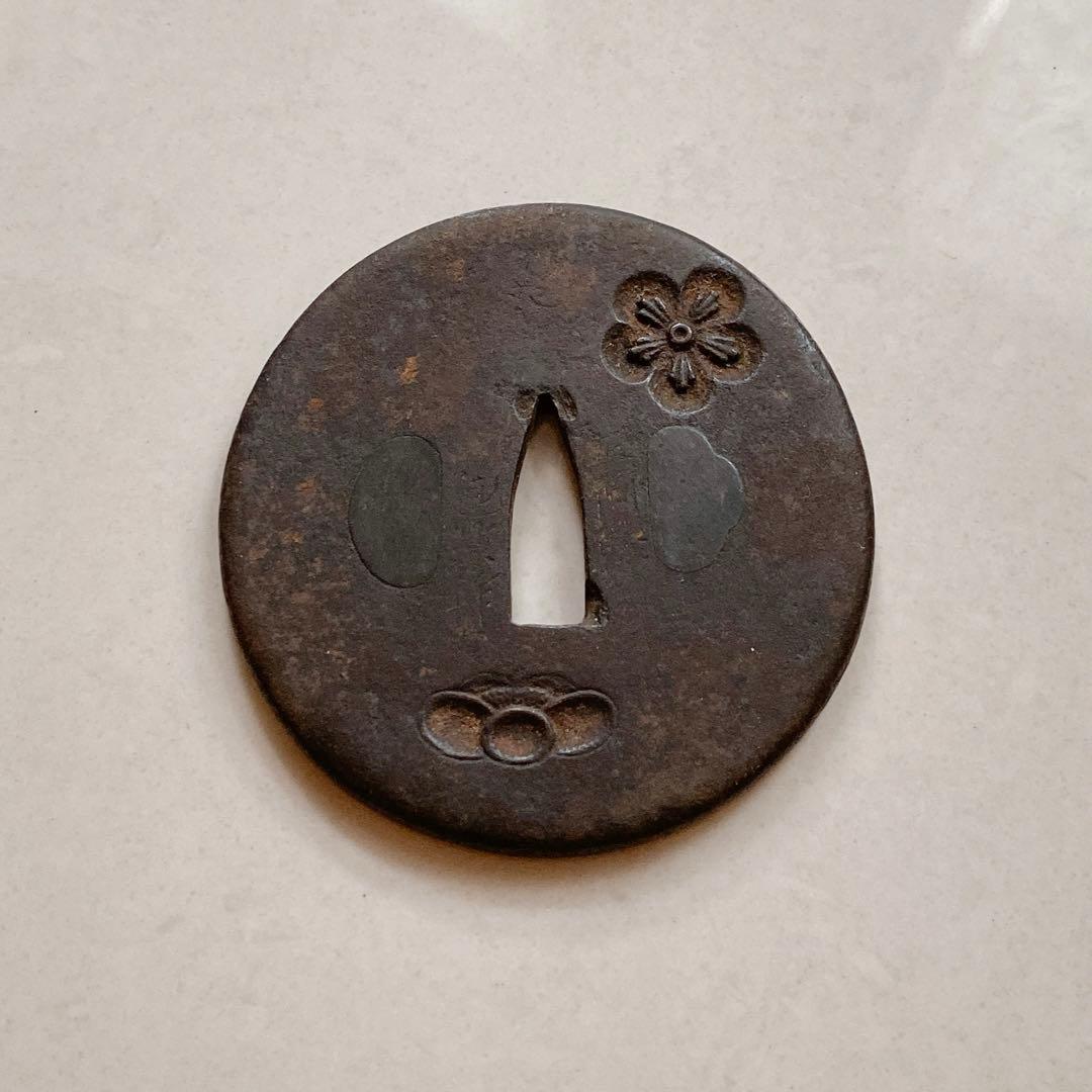 日本刀　鍔　包永