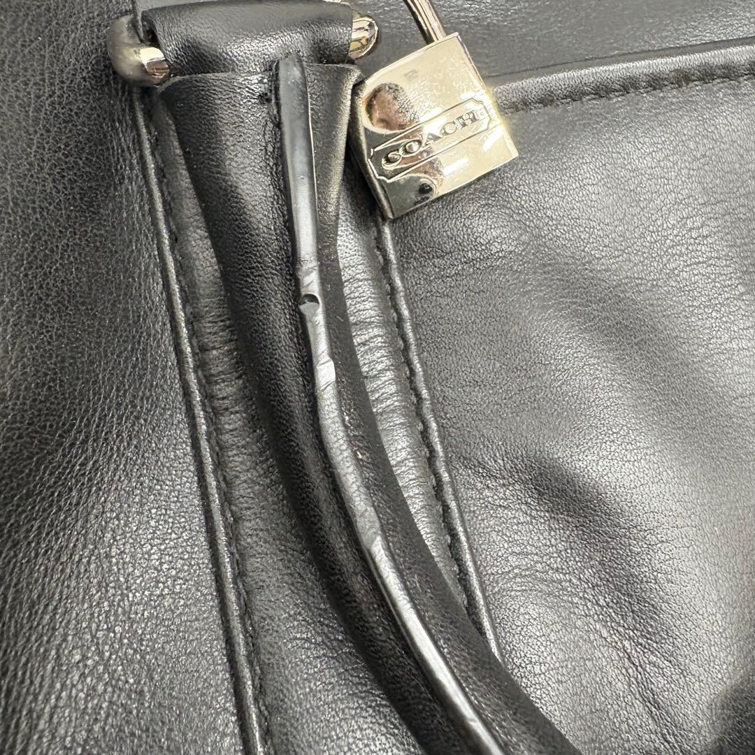 美品　コーチ　COACH F05404 ボストンバッグ　鍵付き　大容量　レザー