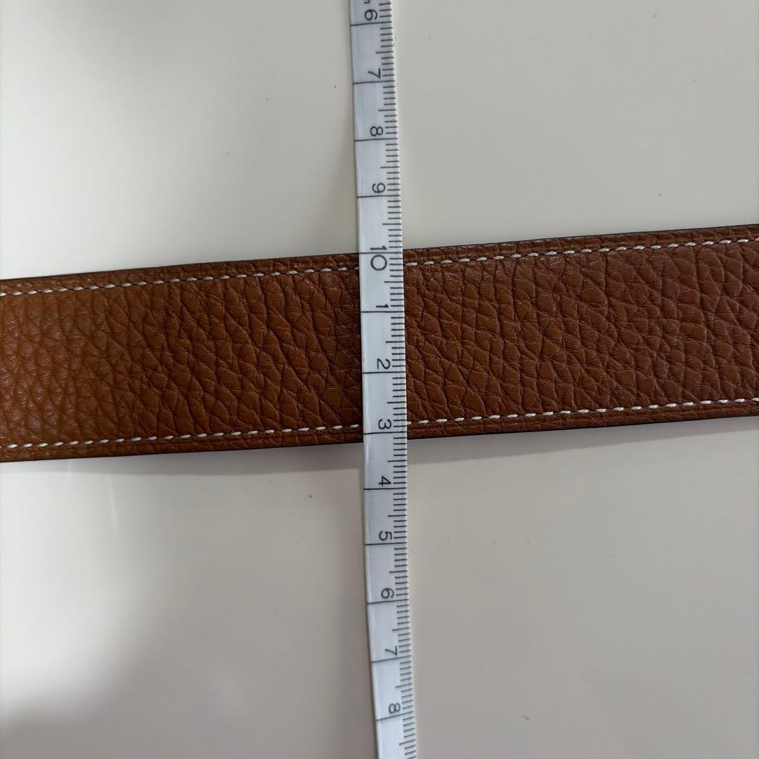 エルメス ブラウンレザーベルト 保存袋付き