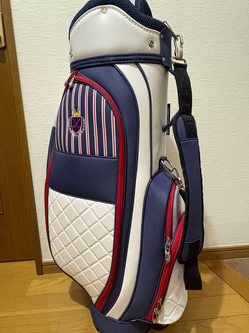 Kolwin ゴルフバッグ ネイビー/ホワイト/レッド