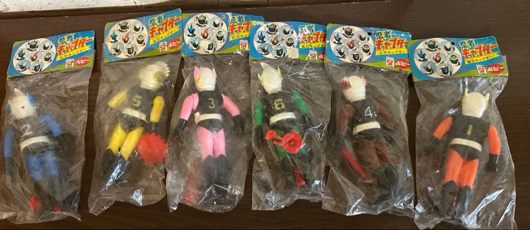 忍者キャプター ミニソフビ　6体セット