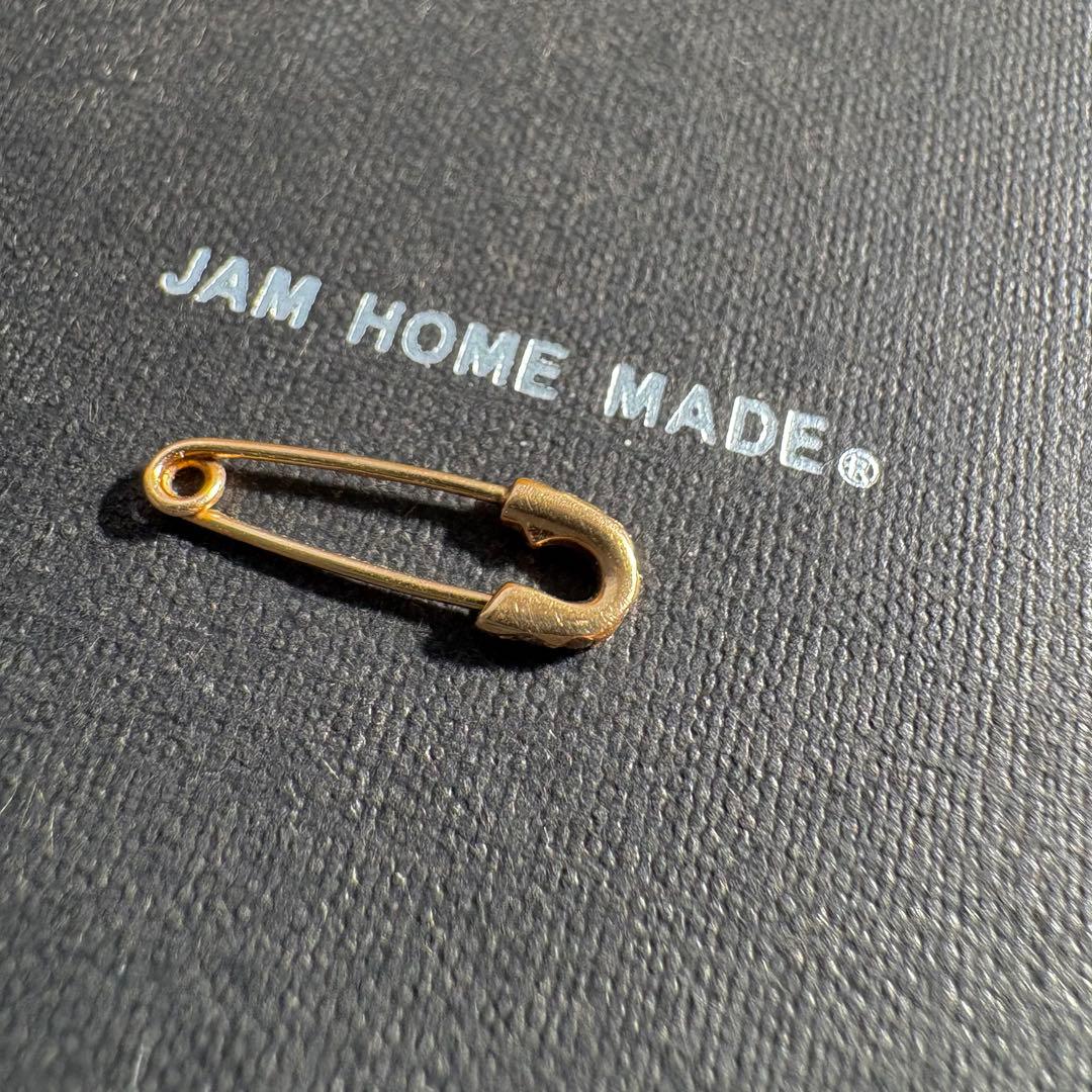 美品 JAM  MADE 安全ピン ダイヤモンド ピアス K10 YG