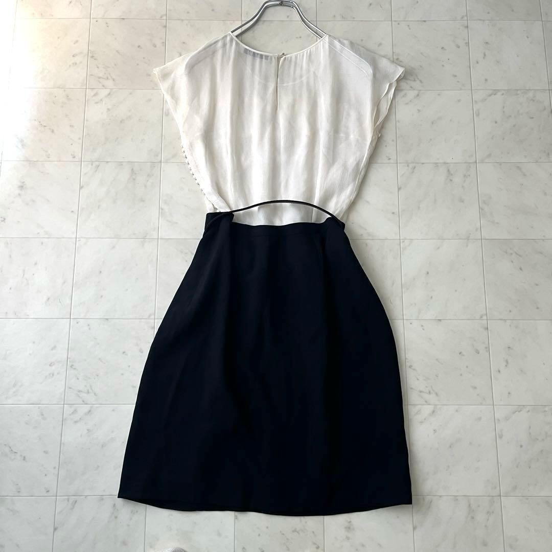 美品♡クリスチャンディオール シルク100% ベルト ワンピース フリル