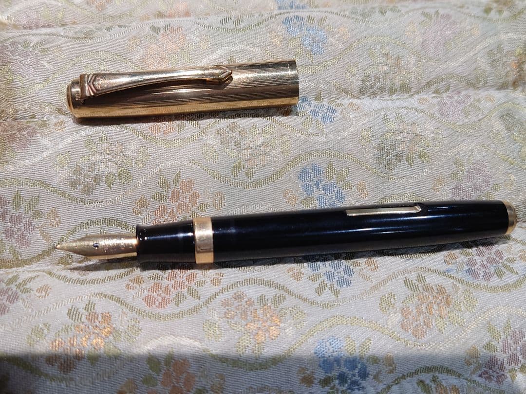 パイロット 53RT 14金張りキャップ 万年筆 14K2号細字 整備済品