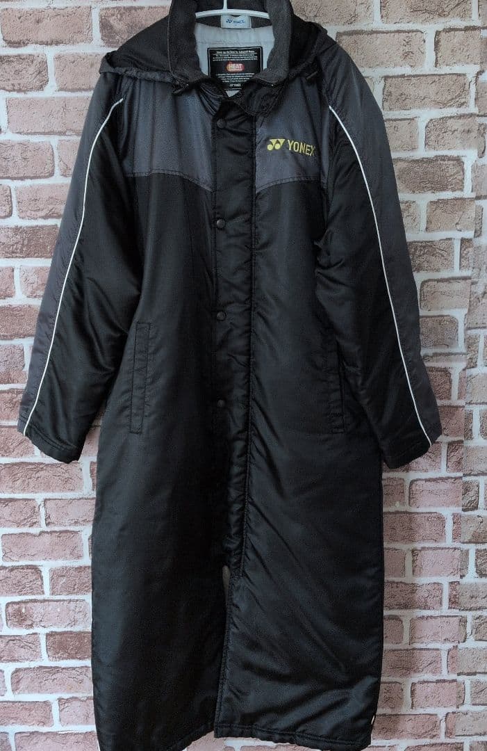 YONEX　ヒートカプセル ベンチコート　ロング ブラック　М