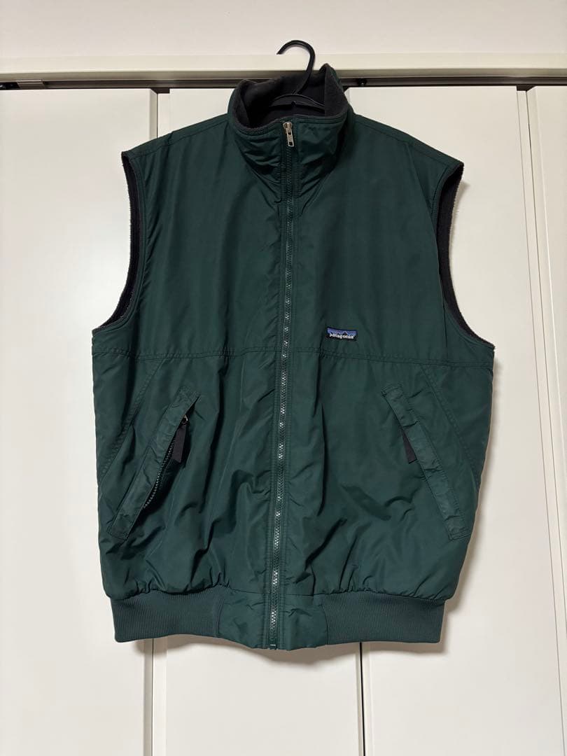 【美品】90s patagonia シェルドシンチラベスト ハンターグリーン