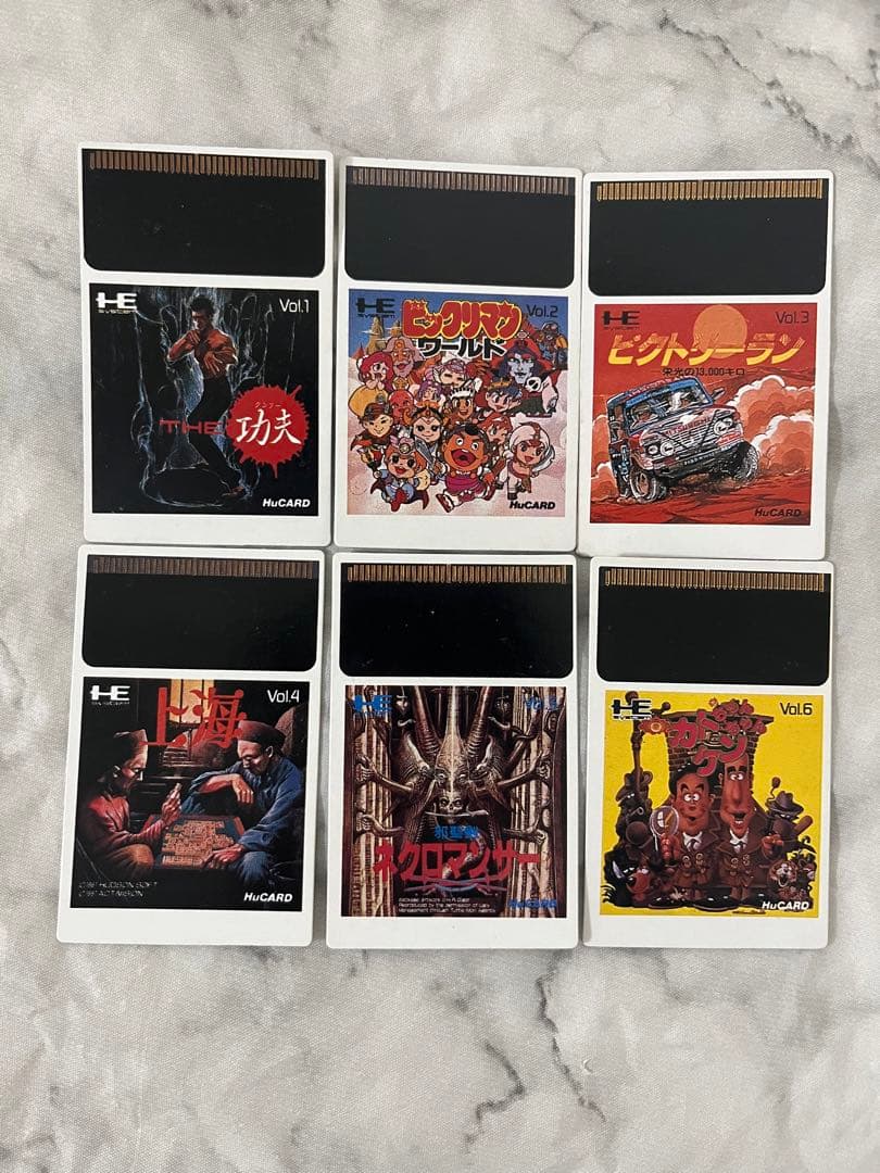 PCエンジン　MENKO CARD 6枚セット　HUNDSON SOFT