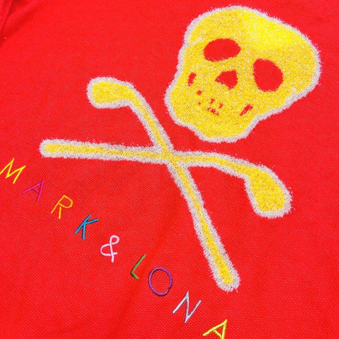 美品　マークアンドロナ　ウール　ニット　セーター　シルバー　ラインストーン　ラメ