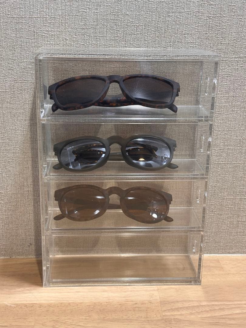 gdoorサングラス 3個セット無印アクリルケース付き