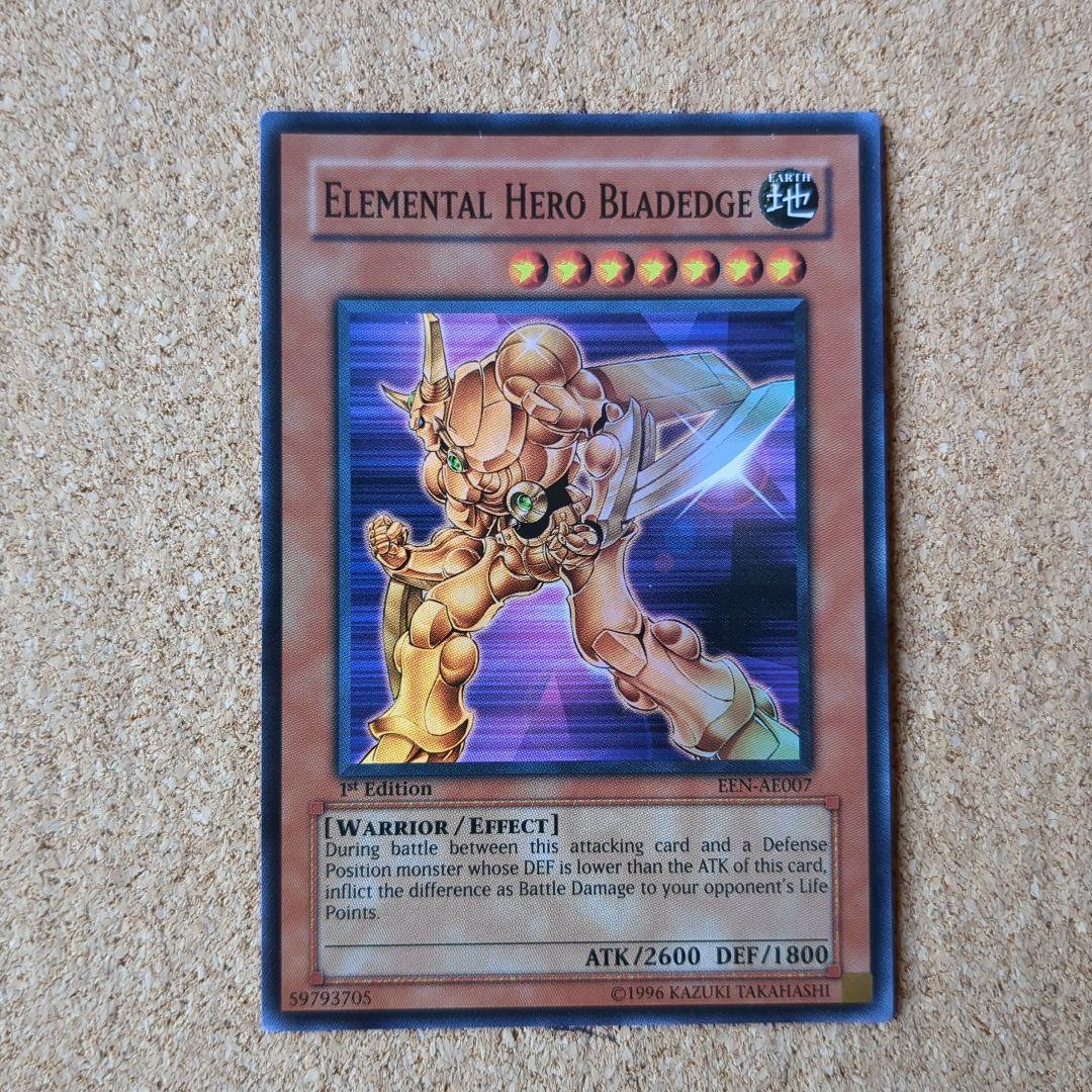 遊戯王旧アジア E・HERO エッジマン レリ＆スーパー日版レリ3枚セット