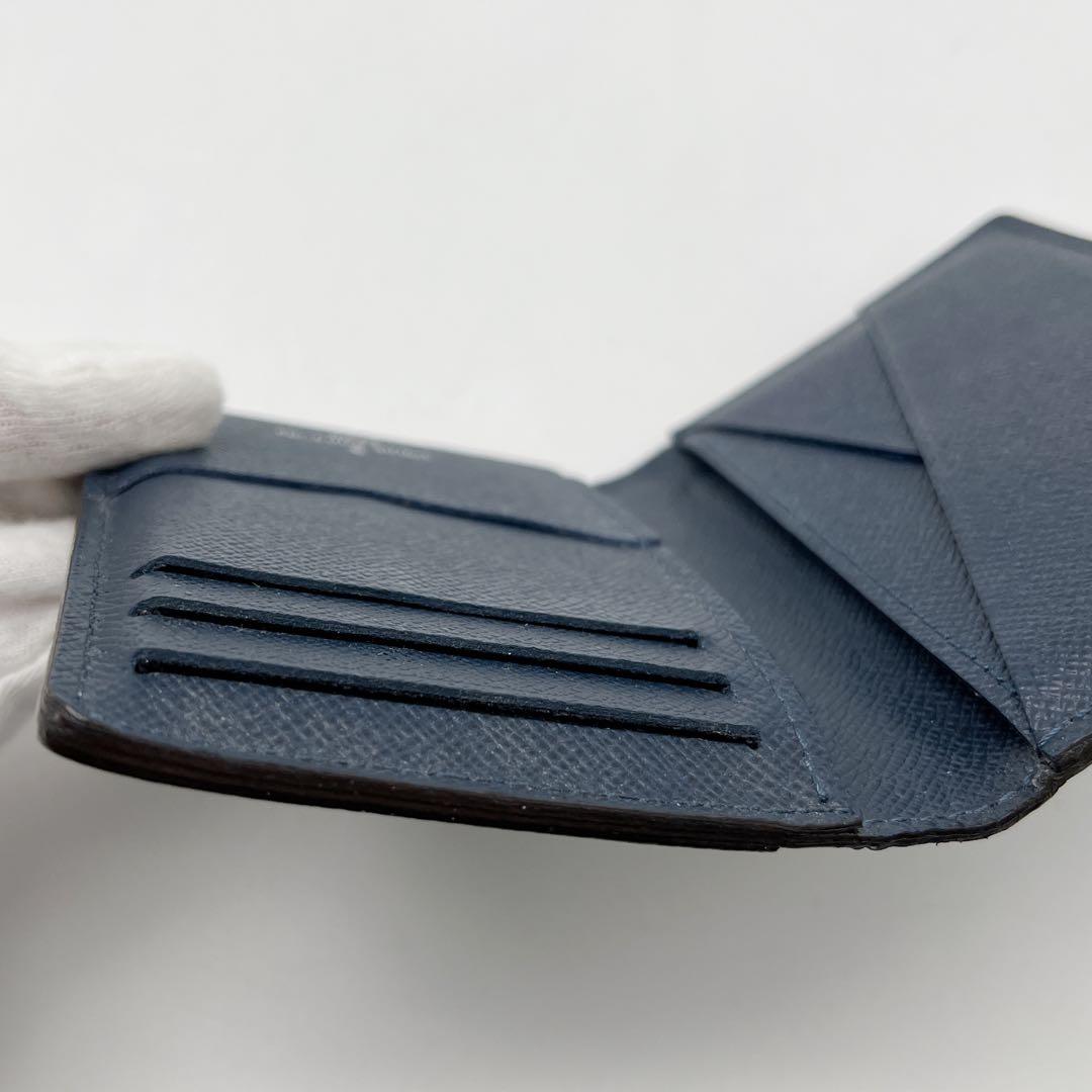 ルイヴィトン　オーガナイザードゥポッシュ タイガ　ネイビー 名刺入れ　新型